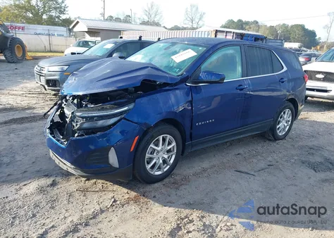 2022 Chevrolet Equinox Fwd Lt из США, поврежденный, VIN 3GNAXKEV2NL210942